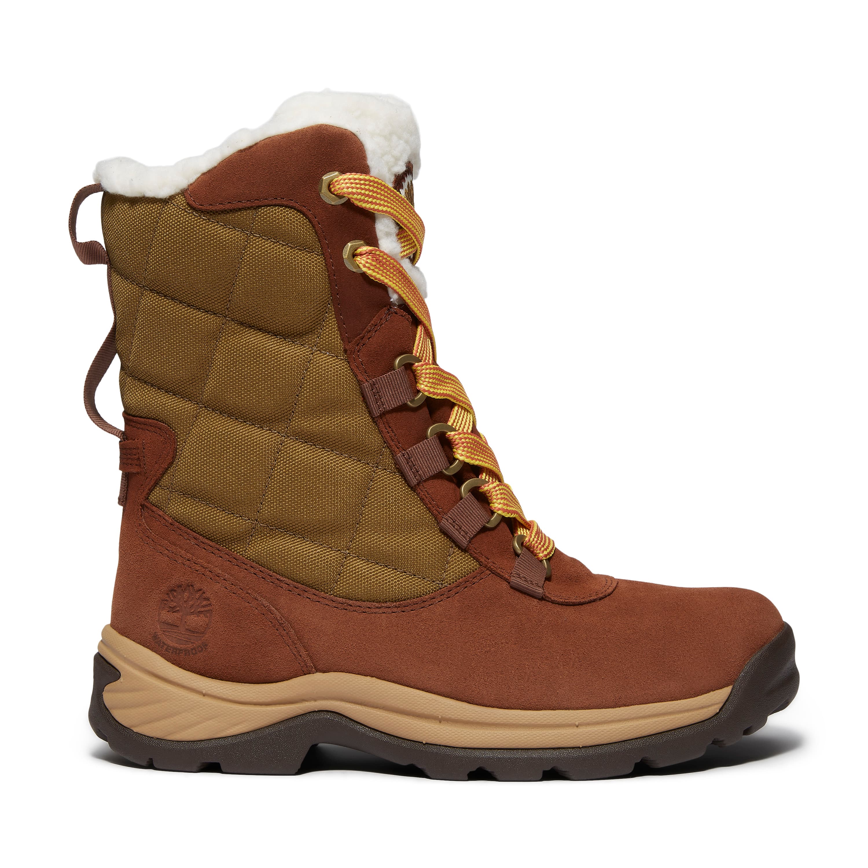 White ledge TALL LACE UP WATERPROOF SNOW BOOT 